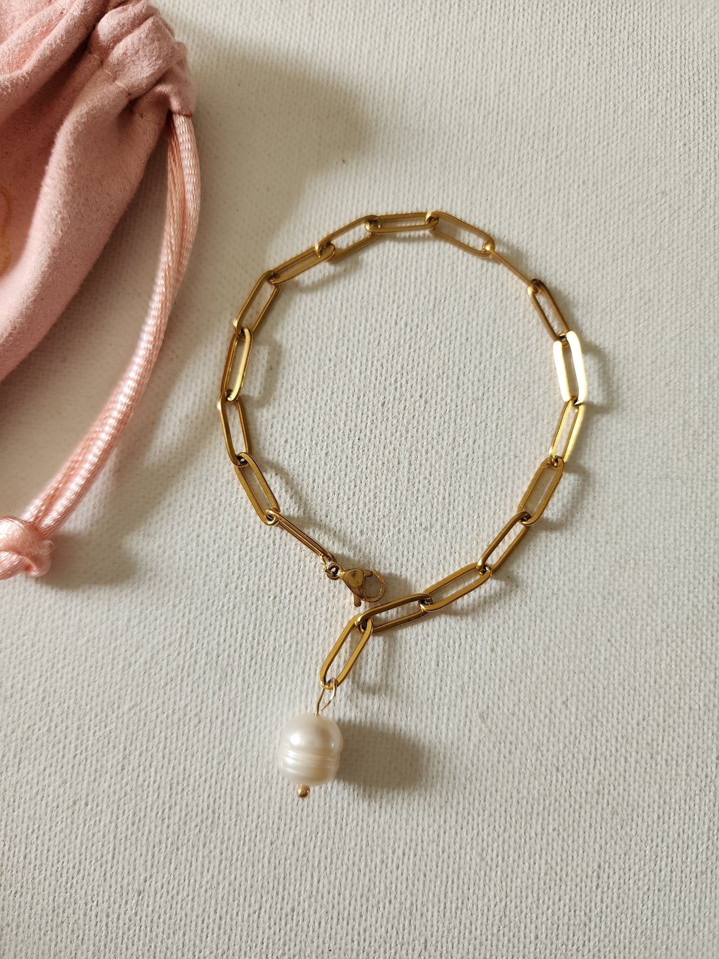 Brasalete Clip con perla