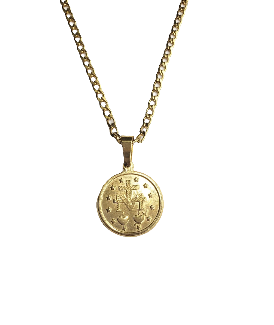 Chain with Virgin relief