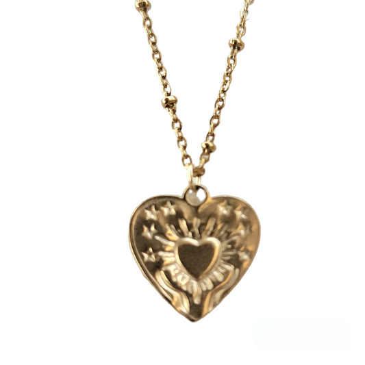 Collar Corazón relieve