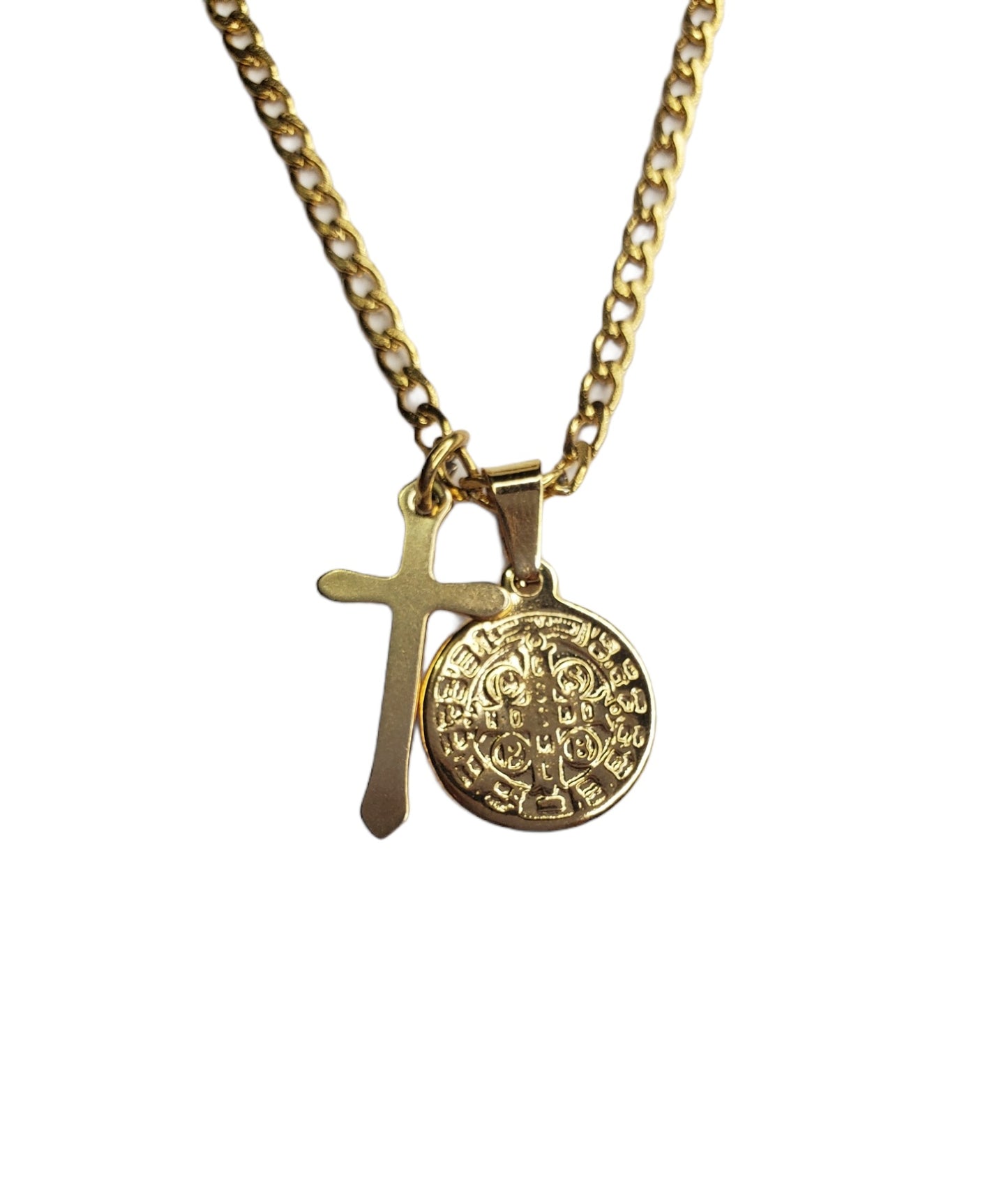 Chain with Cross and Saint Benedict